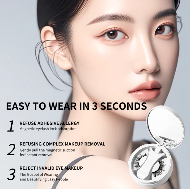 Urban Trendly Magnetic Eyelashes Set Glue Free Natural
