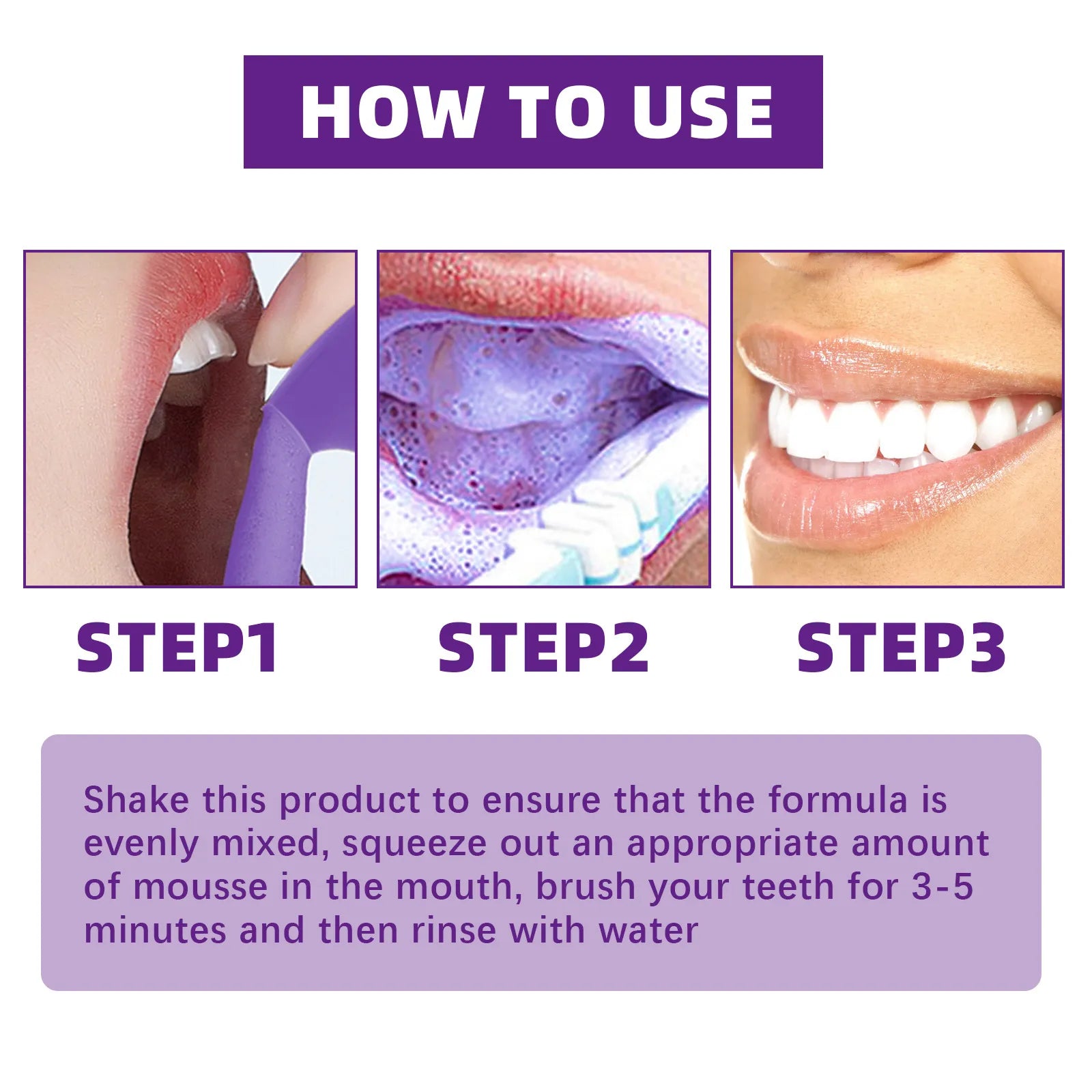 Urban Trendly V34 Tooth Cleaning Mousse Whitening Foam
