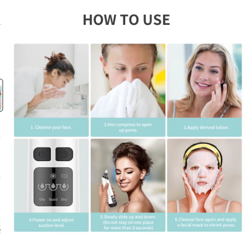 Urban Trendly Blackhead Remover Vacuum Pore Cleanser