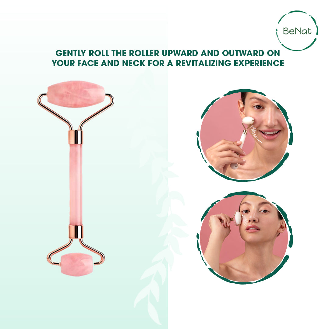 Urban Trendly Rose Quartz Face Roller Skincare Women