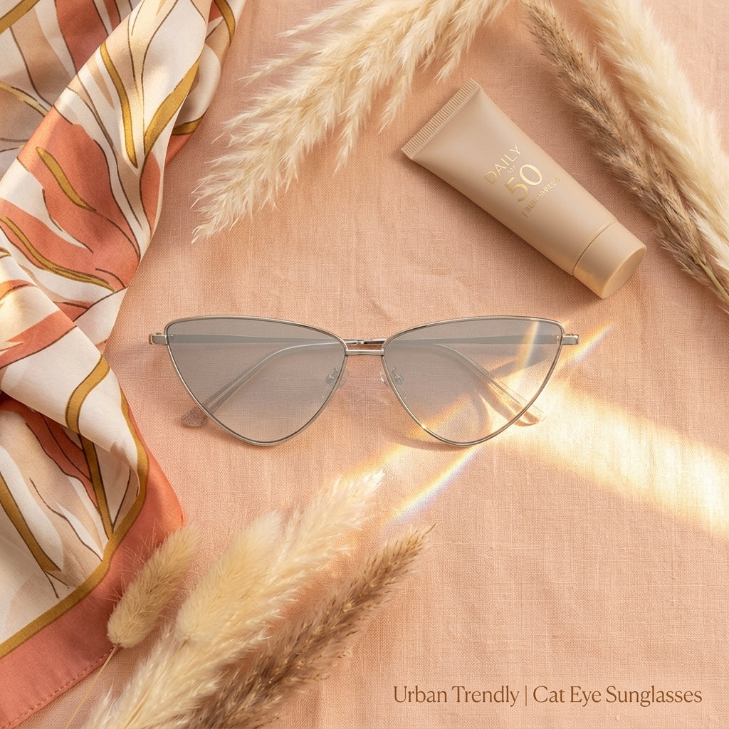 Urban Trendly Cat Eye Sunglasses Women Vintage Fashion