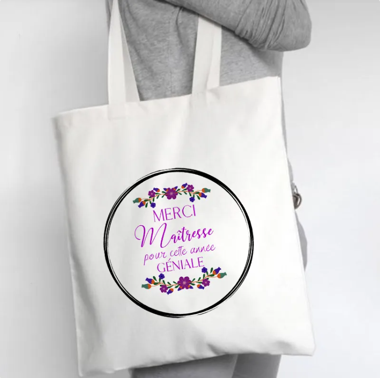 Urban Trendly Fleur Canvas Tote Bag Minimalist Women