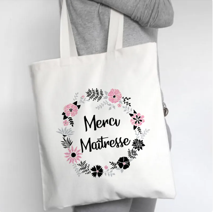 Urban Trendly Fleur Canvas Tote Bag Minimalist Women