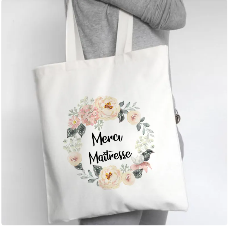 Urban Trendly Fleur Canvas Tote Bag Minimalist Women