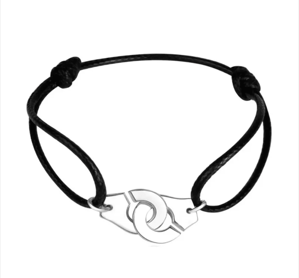 Urban Trendly Couple Leather Bracelet Stainless Steel