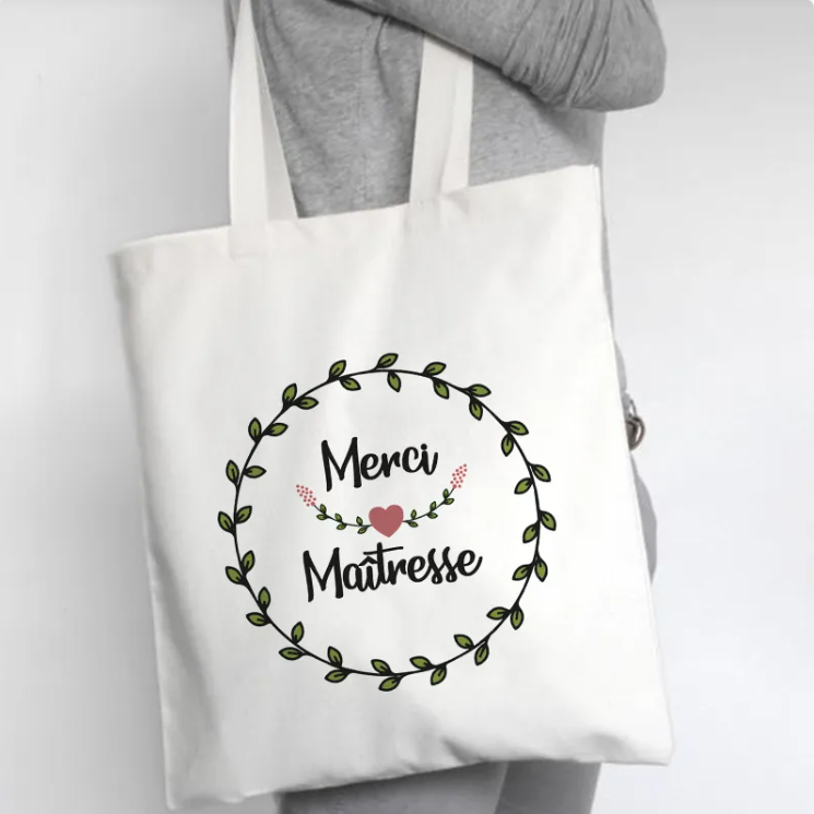 Urban Trendly Fleur Canvas Tote Bag Minimalist Women