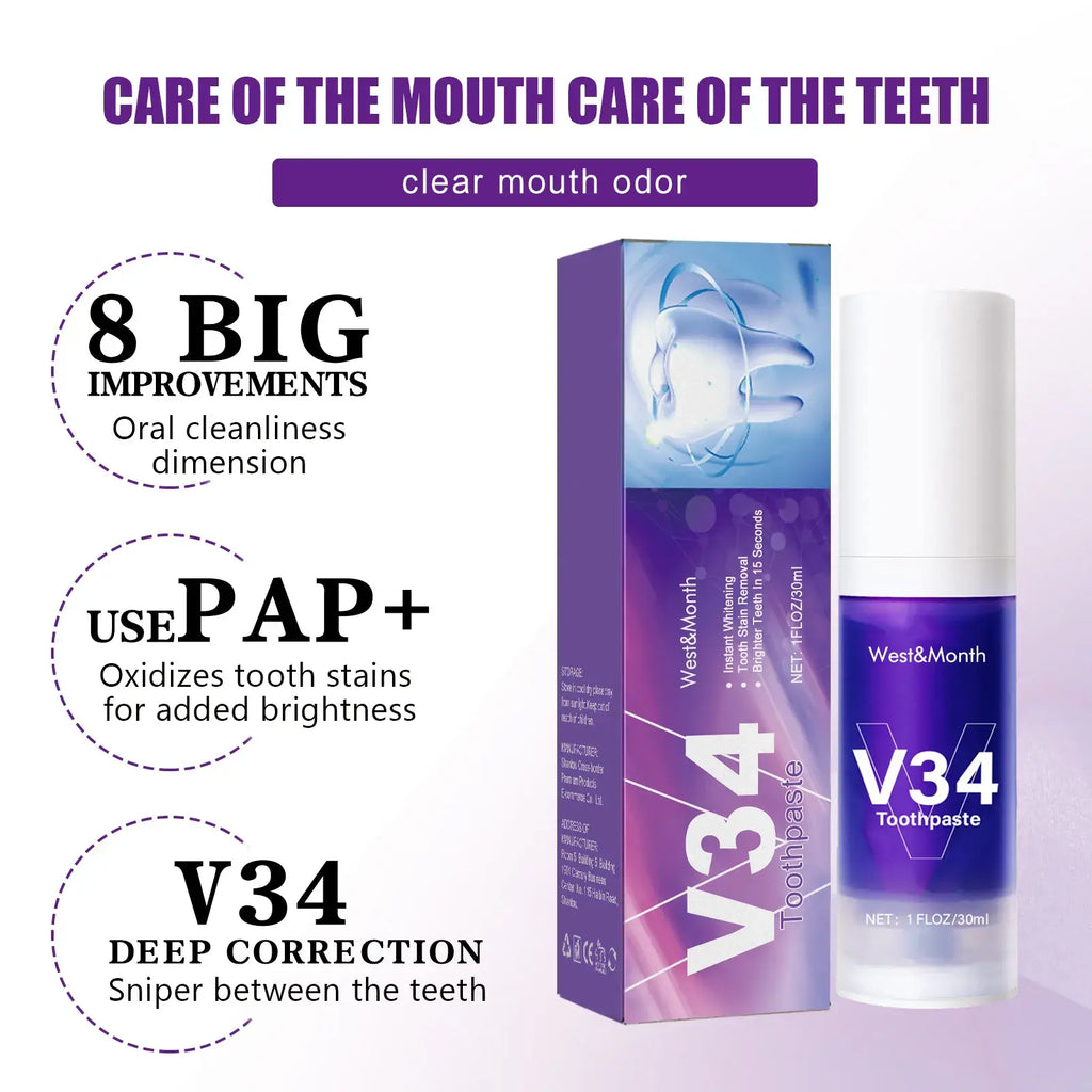 Urban Trendly V34 Tooth Cleaning Mousse Whitening Foam