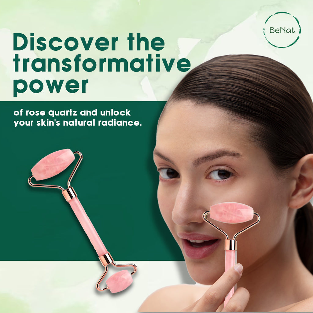 Urban Trendly Rose Quartz Face Roller Skincare Women
